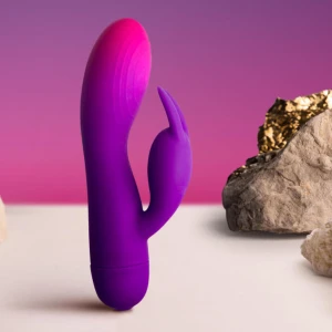 ROCKS-OFF - GLO-GIRL FIOLETOWY WIBRATOR Z KRÃLIKIEM